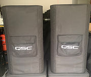 QSC KW 152 Speakers with Covers photo