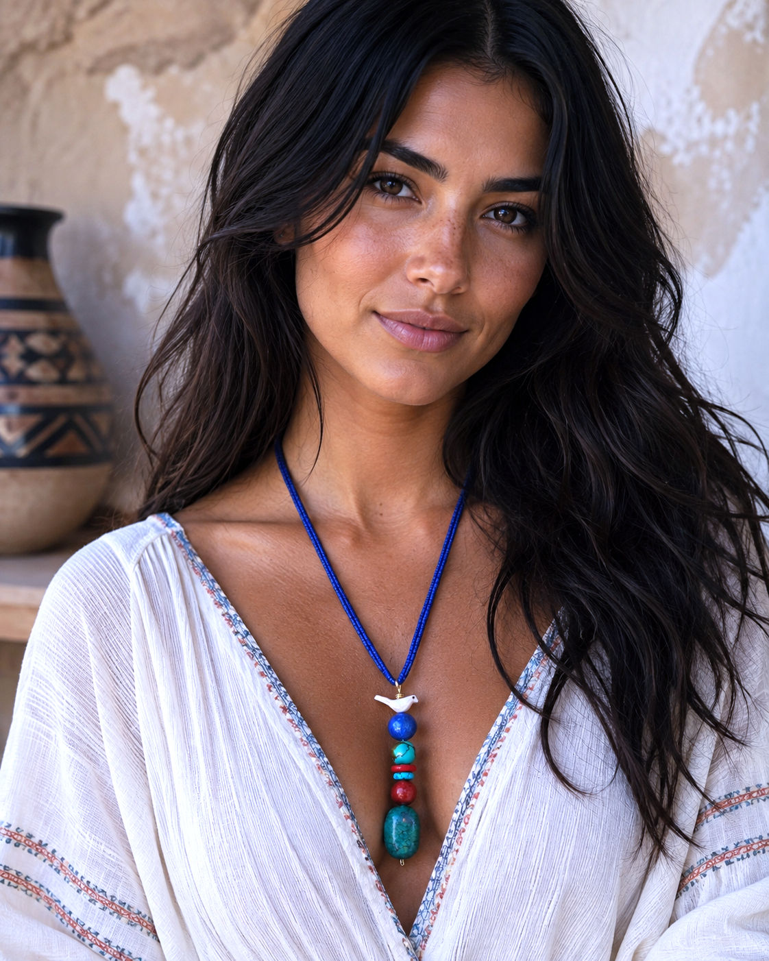 Powerful bird totem necklace