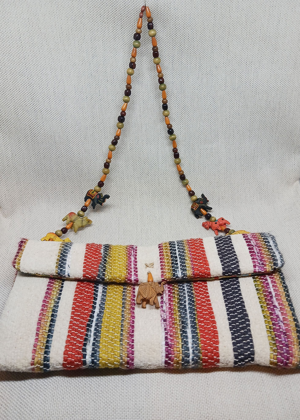 Thumbnail: Beaded safari fetish bag