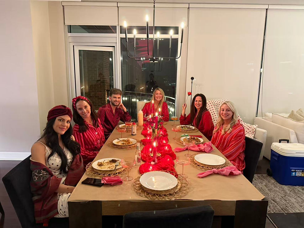 Happy guests at a private event
