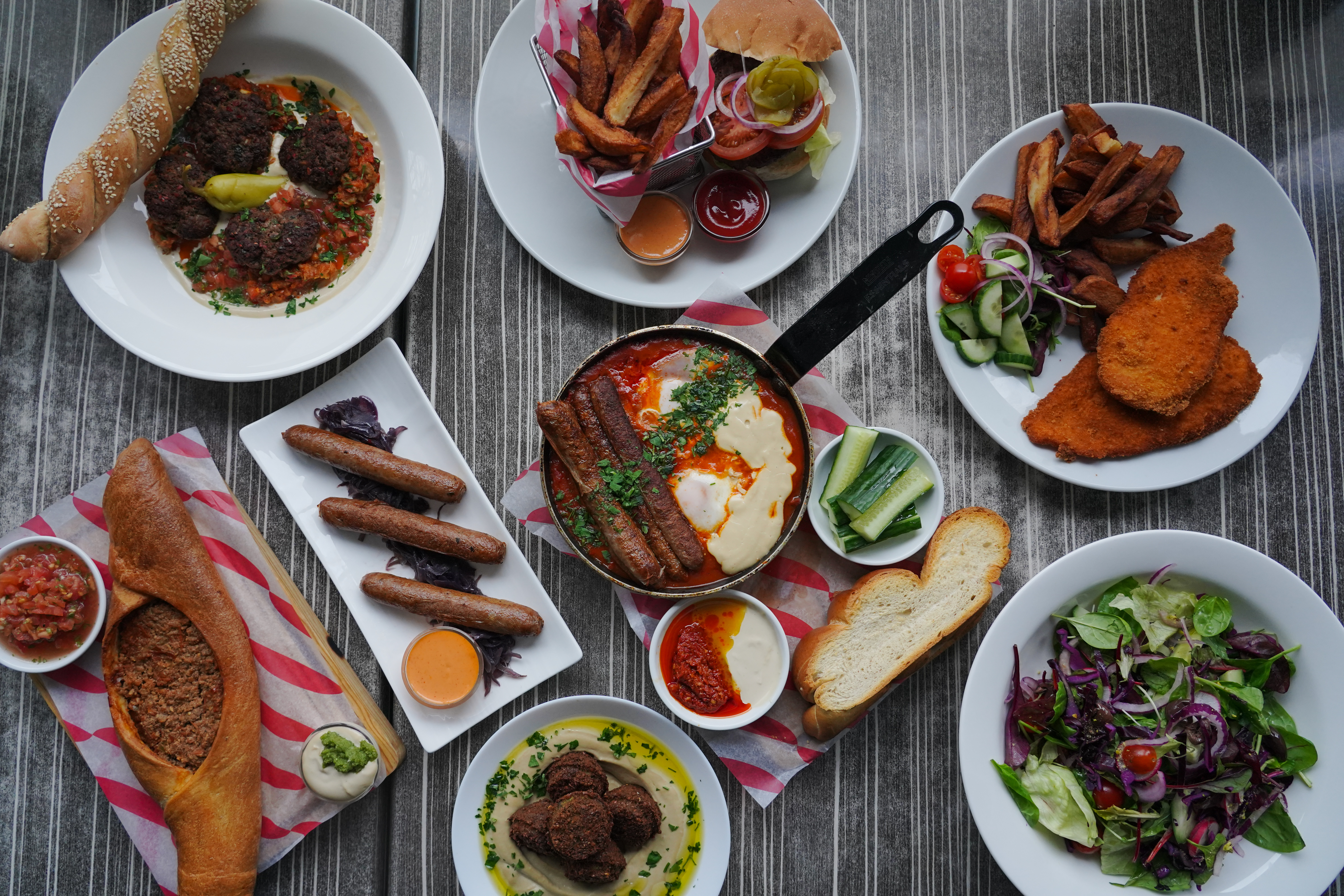 Arranged Food and Objects
