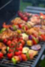 Luxury BBQ by a private chef in Saint-Tropez villa Private chef in Saint Tropez preparing premium BBQ Outdoor villa BBQ exper