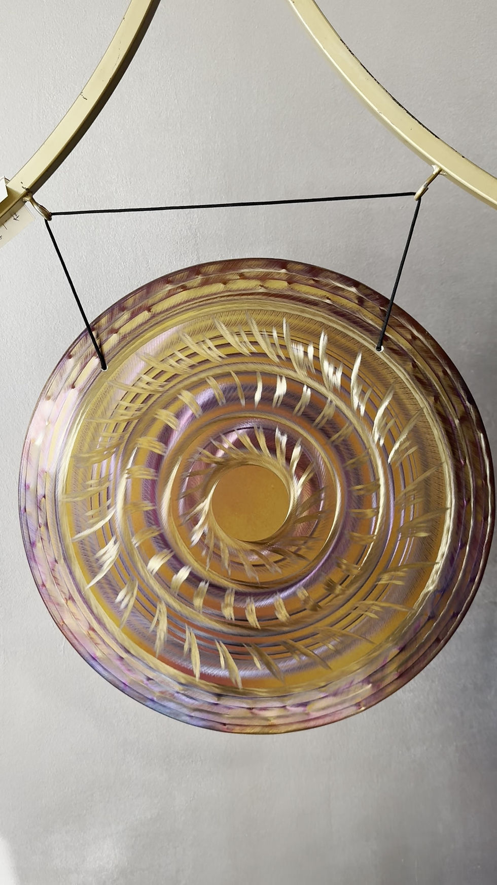 Thumbnail: SOLD. 19" A thousand petals Grotta Sonora Handheld Gong