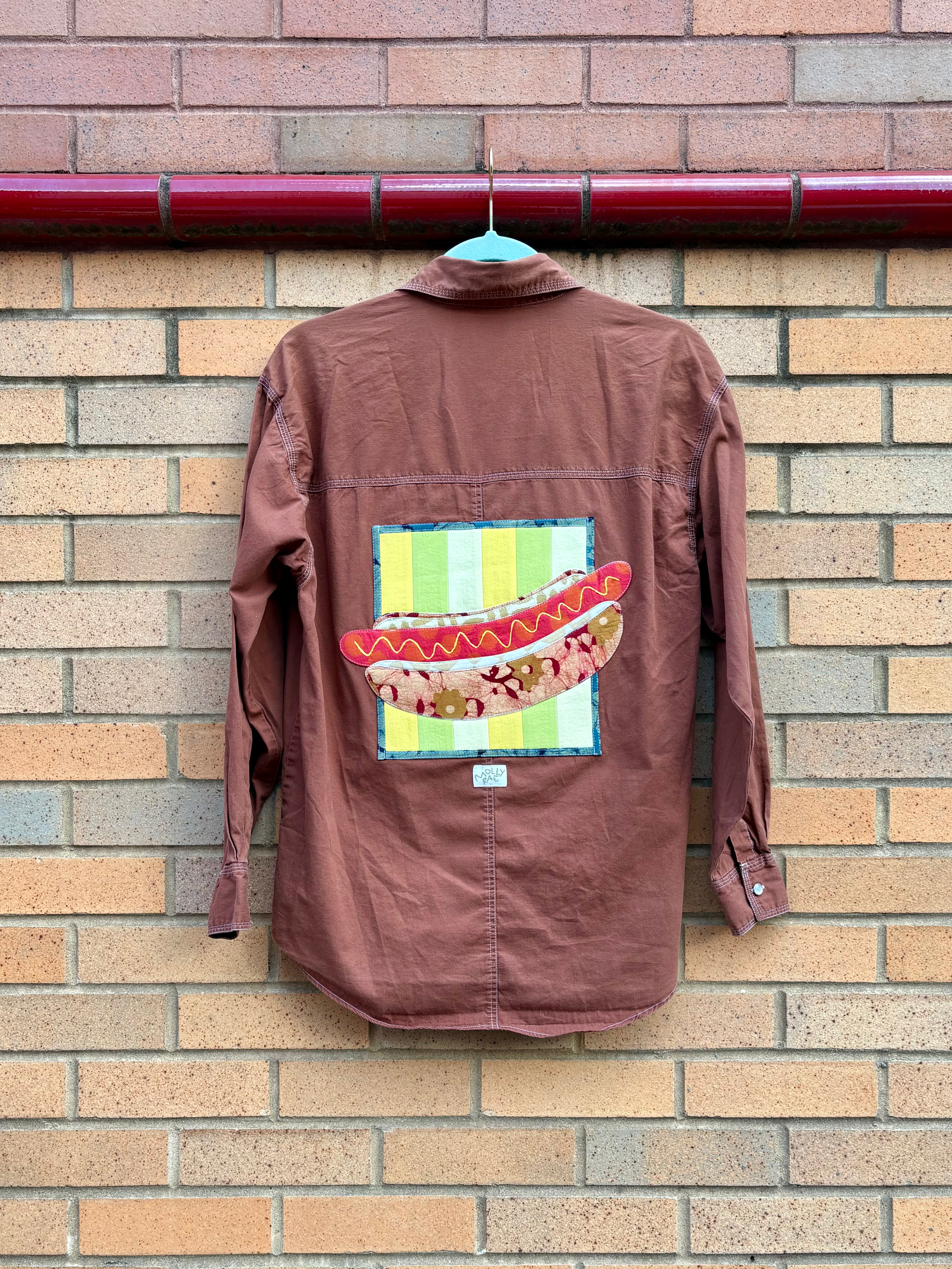 Hot Dog Button Up - S