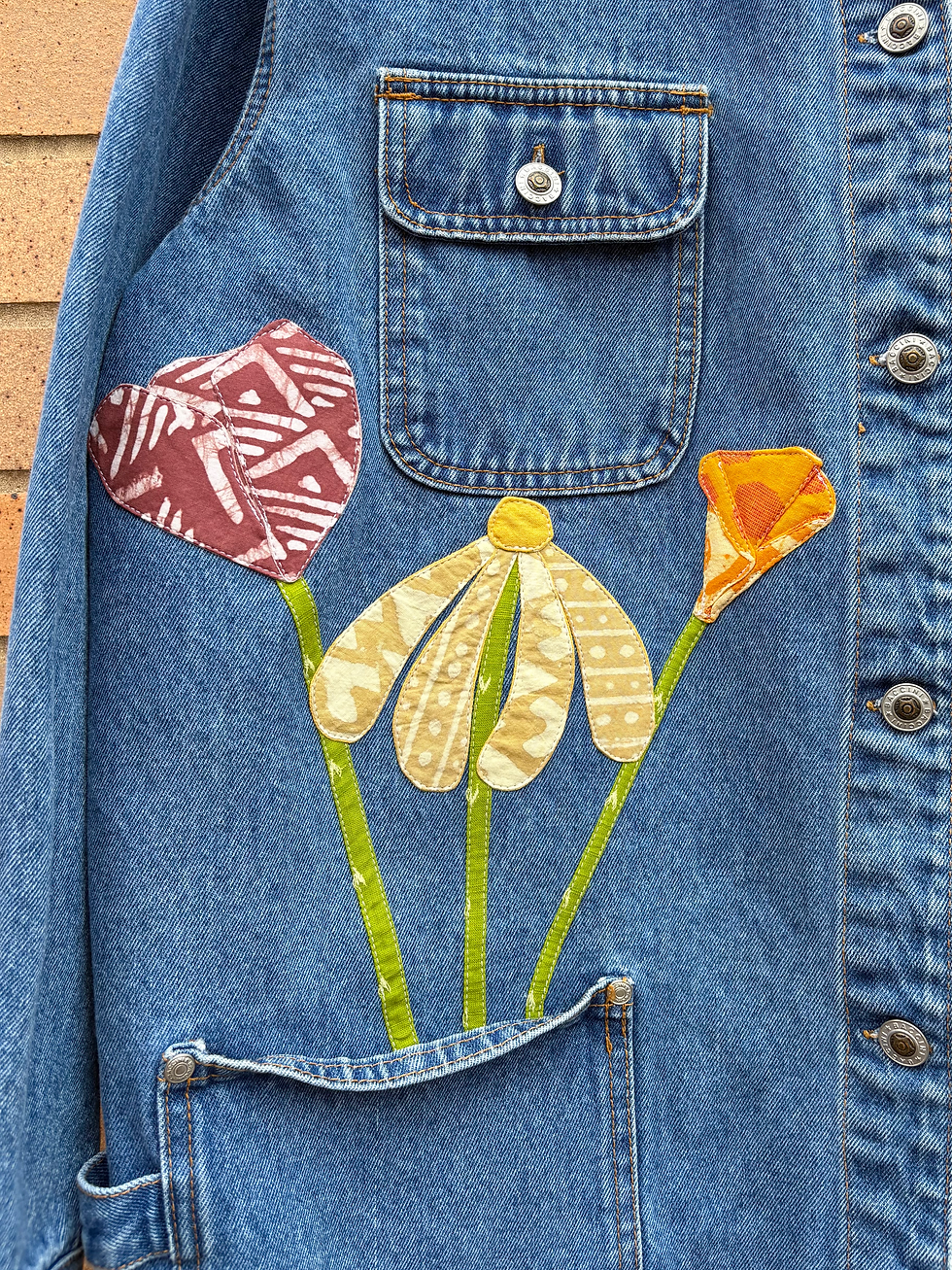 Thumbnail: Floral Chore Jacket - 2X