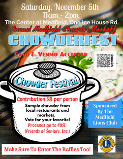 Chowderfest 2022 - Fund Raising for FOSI - Medfield Senior Center
