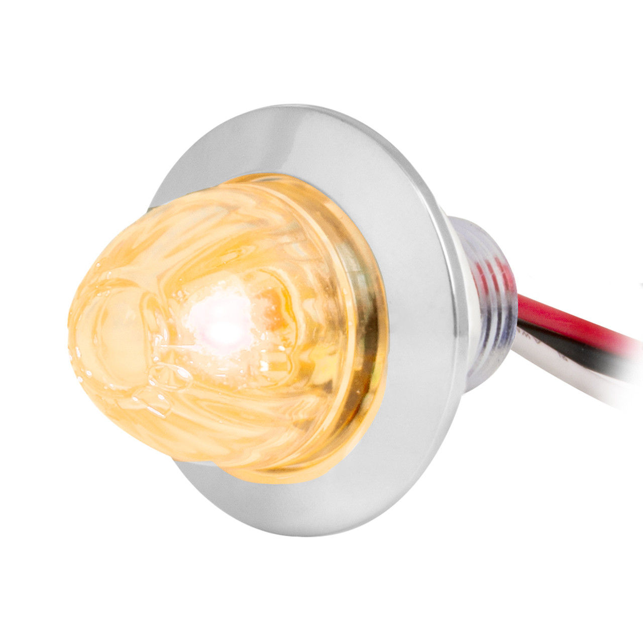 75441 1" Mini Dual Function Push/Screw Watermelon LED Light