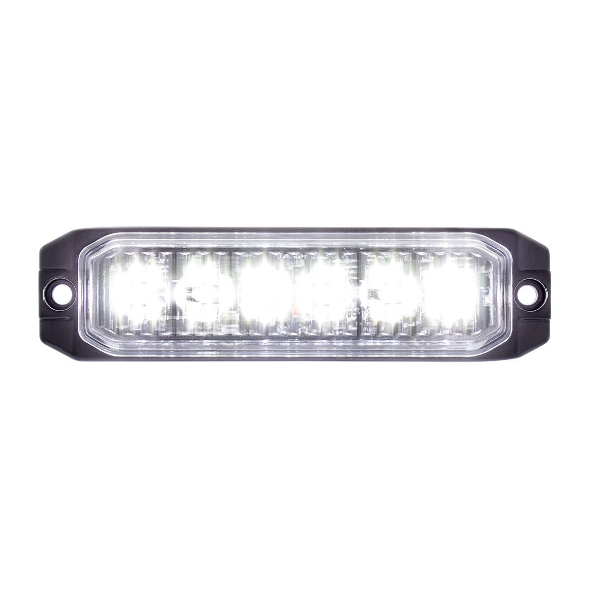 6 High Power LED "Competition Series" Slim Warning Light - White