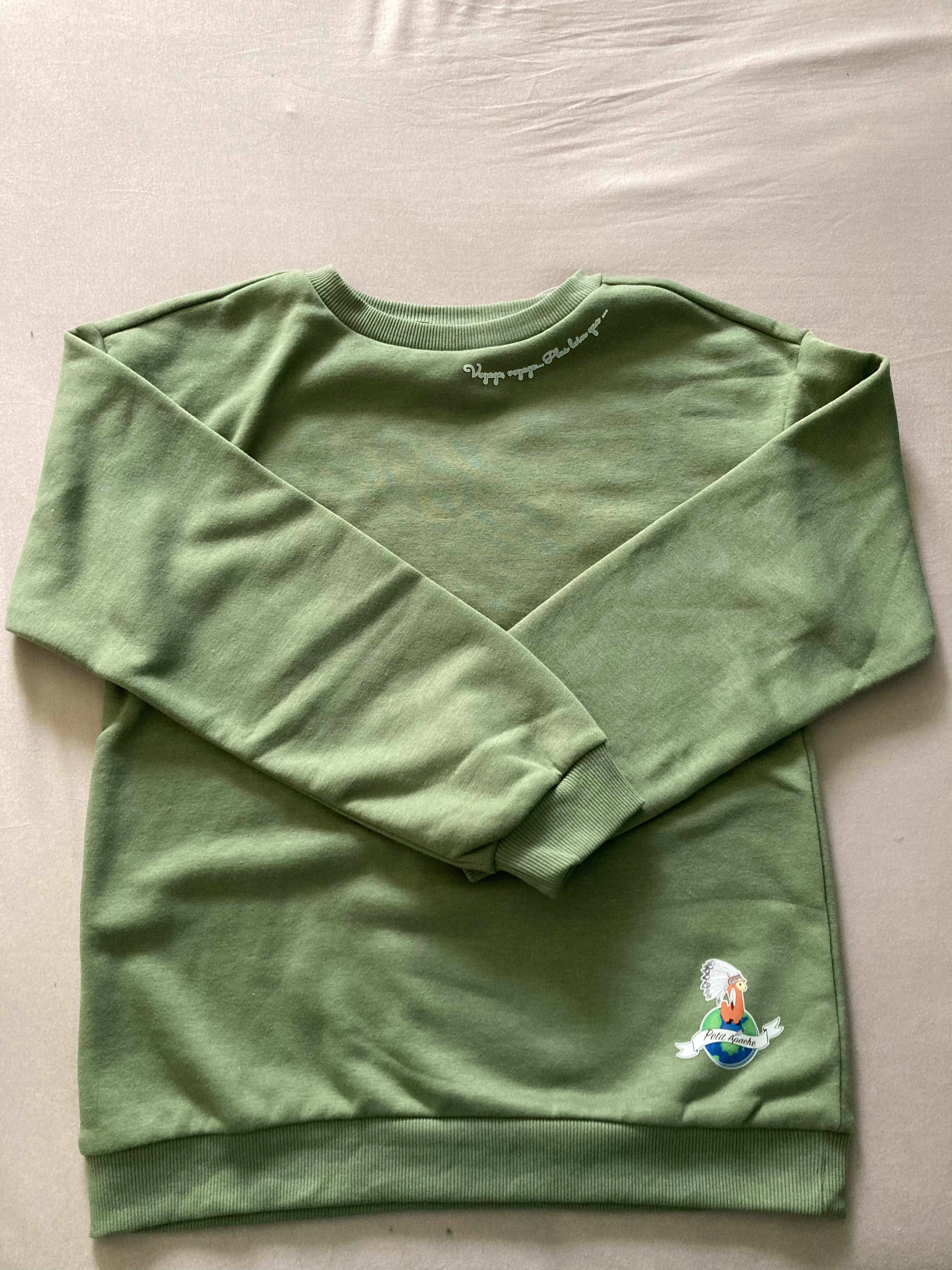 Sweat-shirt vert : Voyage Voyage