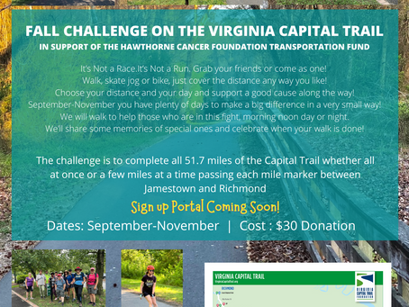 Join us on the Virginia Capital Trail for our NEW Wellness Challenge!
