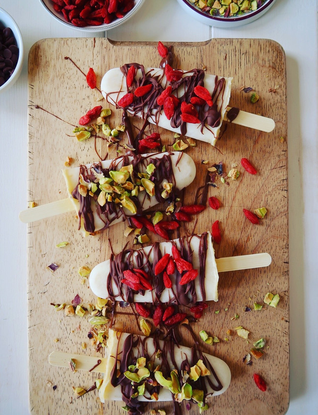 Banana & Yogurt Ice Lollies
