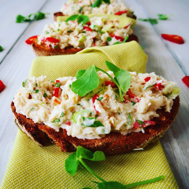 Crab Toasts with Chilli, Lime & Coriander