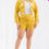 Thumbnail: Plus Size Velour Crop Zip Up Hoodie And Shorts Set