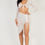 Thumbnail: Sexy Sheer Mesh Drawstring Ruched Skirt