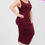 Thumbnail: Plus Size Square Neck Ruched Bodycon Midi Dress