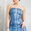 Thumbnail: Denim Effect Corset Top & Bottom Set