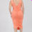 Thumbnail: Plus Size Square Neck Ruched Bodycon Midi Dress