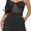 Thumbnail: Mesh Insert Cup Wide Leg Jumpsuit