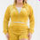 Thumbnail: Plus Size Velour Crop Zip Up Hoodie And Shorts Set