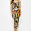 Thumbnail: Crossed Back Marble Print Multicolor Midi Dress
