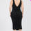 Thumbnail: Plus Size Square Neck Ruched Bodycon Midi Dress