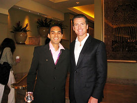 Al Walser and Gavin Newsom