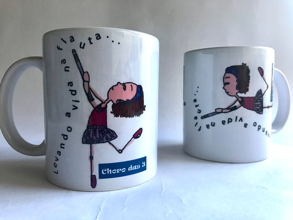 Miniatura: Caneca"Levando a Vida na Flauta"