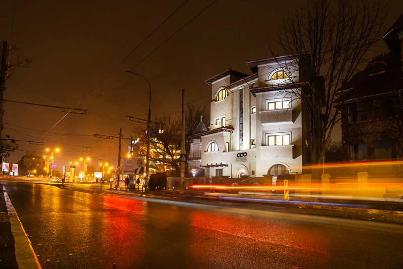 Clădirea CCO Cotroceni Class Offices, seara