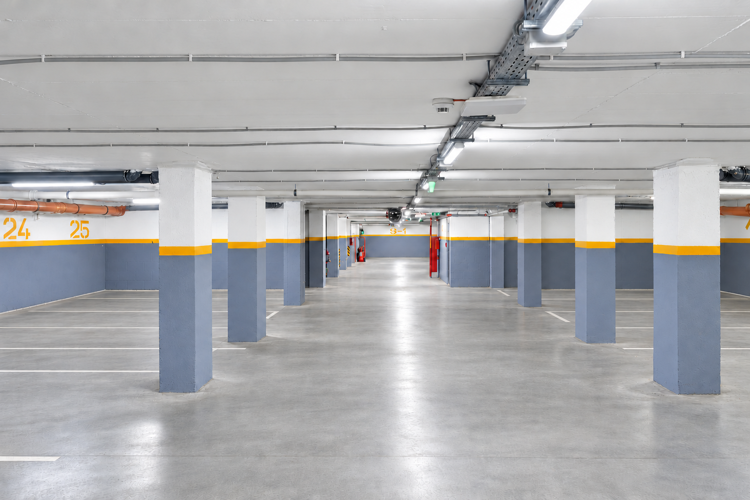 Locuri de parcare în subsolul clădirii Casa Presei