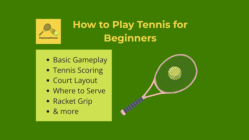 How to Play Tennis for Beginners