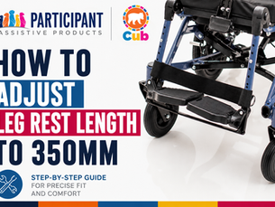 How to Adjust Leg Rest Length to 350 mm