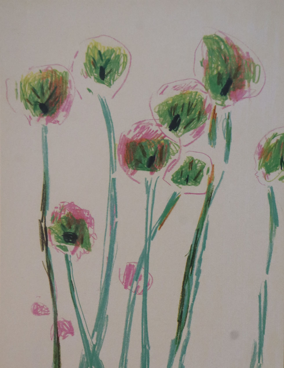 Postcard by Maria Dziuba: Garlic Flowers