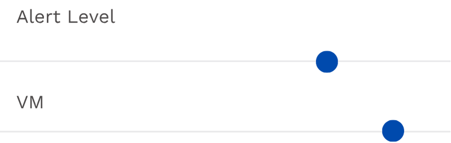 Abstract data visualization: grey and blue shapes on white lines