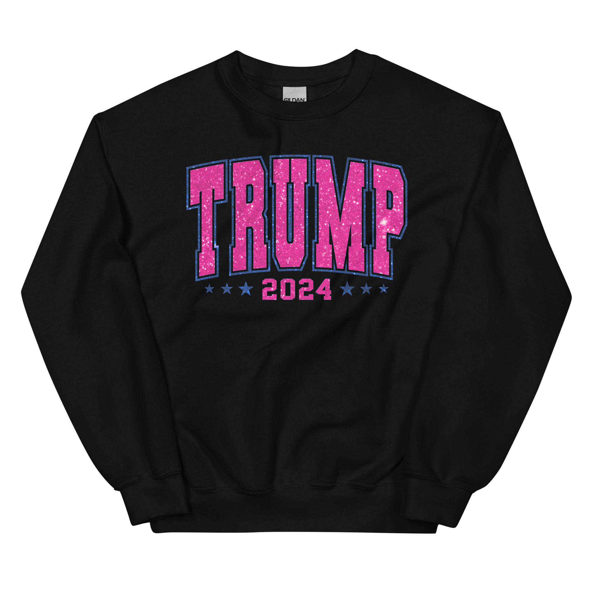 TRUMP Pink Unisex Sweatshirt Black