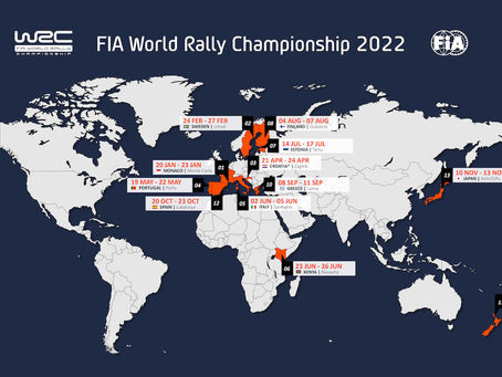 Calendario confirmado para el WRC 2022 (y sin visitas al Continente Americano)