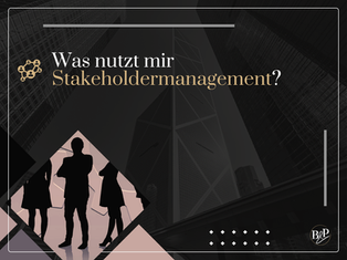 Was nutzt mir Stakeholdermanagement?