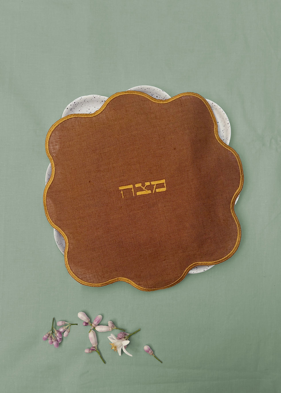 Thumbnail: European Linen Matzah Cover