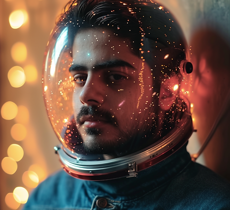 emzee7805_man_mesmerised_in_space_wearing_a_space_helmet_866dd1da-4a1d-4d5c-9a7c-9c4f9b26d