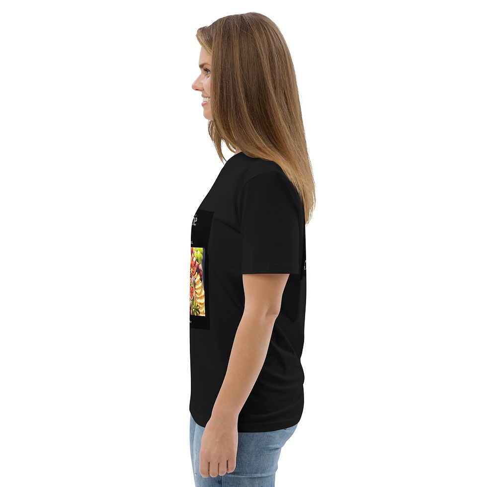 Thumbnail: Charcuterie Looking like a fancy snack Unisex organic cotton t-shirt 
