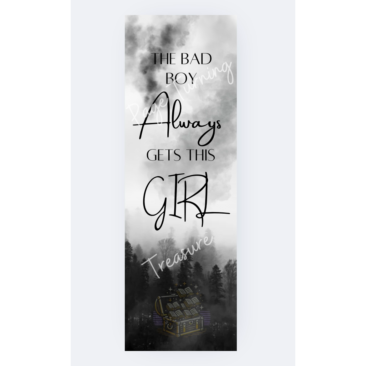 Dark Romance Bad Boy Matte Bookmark