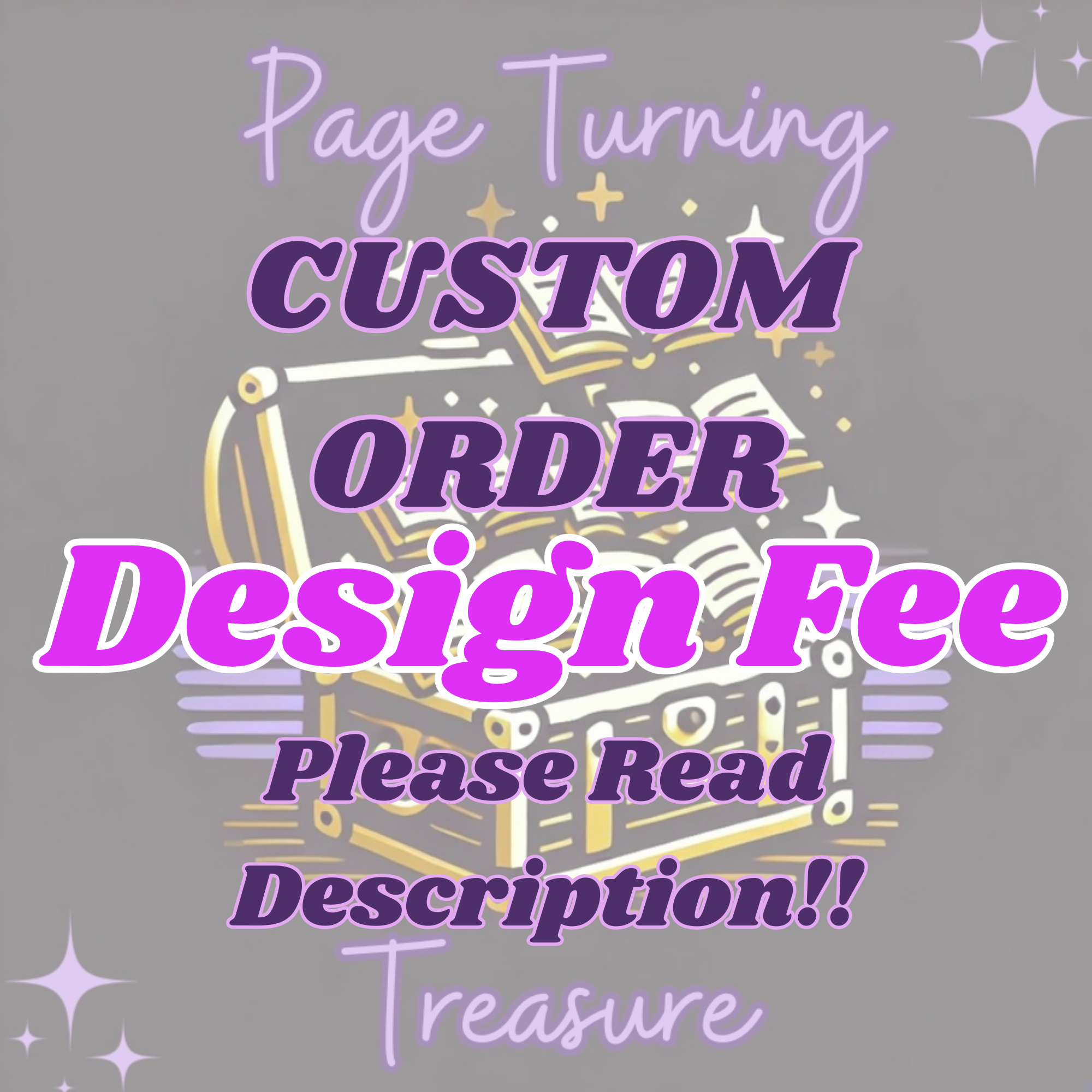 Custom Order Design Fee - Please Read Description