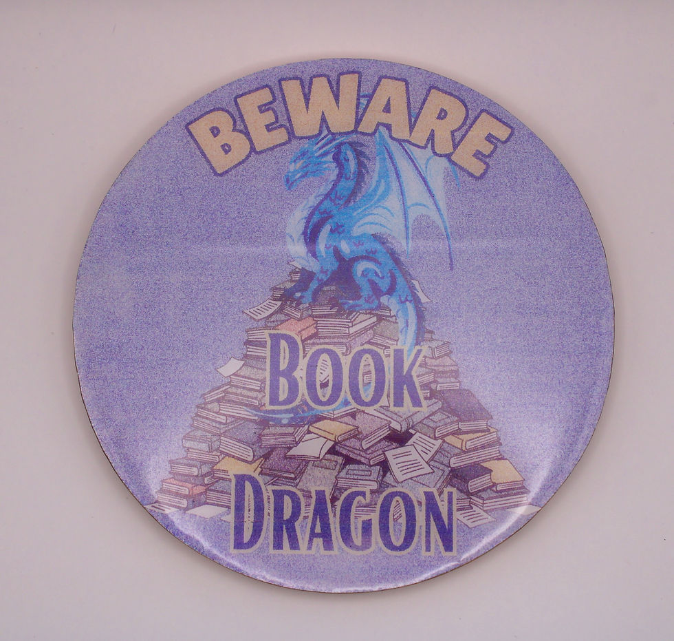 Thumbnail: Printed Resin Bookish Coasters Bundle x 4