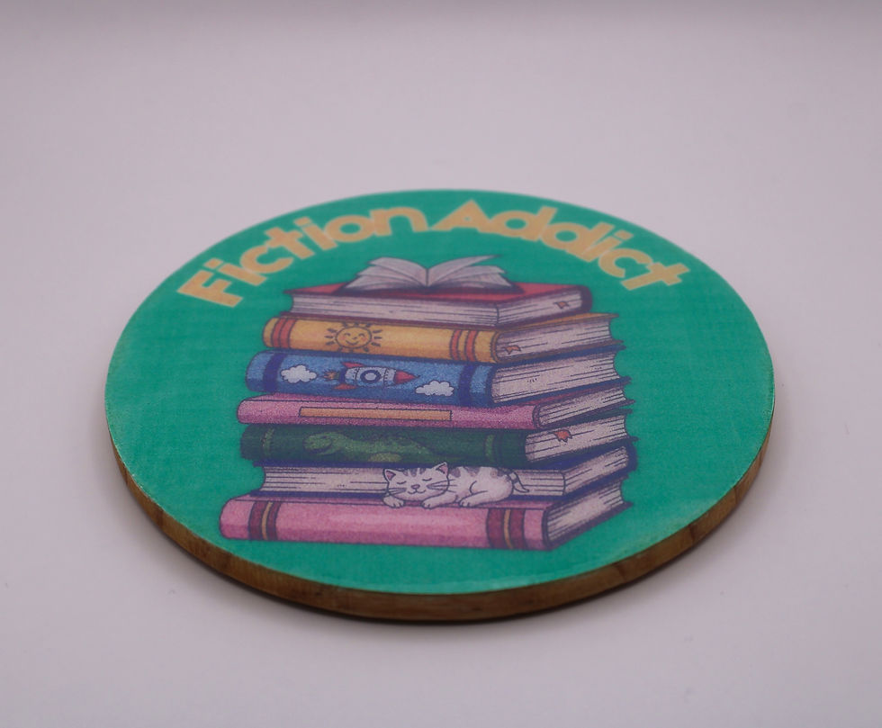 Thumbnail: Printed Resin Bookish Coasters
