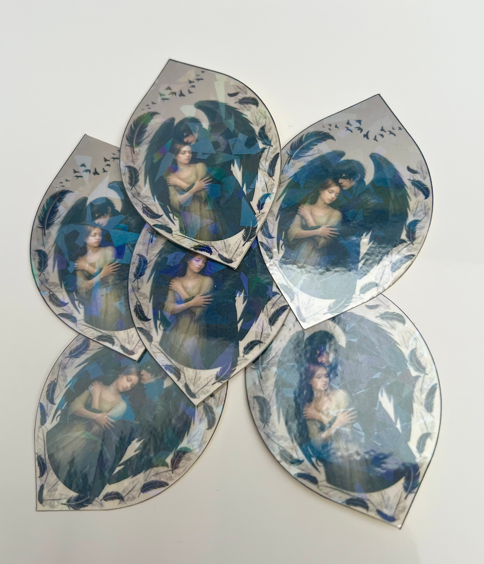 Thumbnail: Custom or Wholesale Holographic Stickers - Die Cut x 15