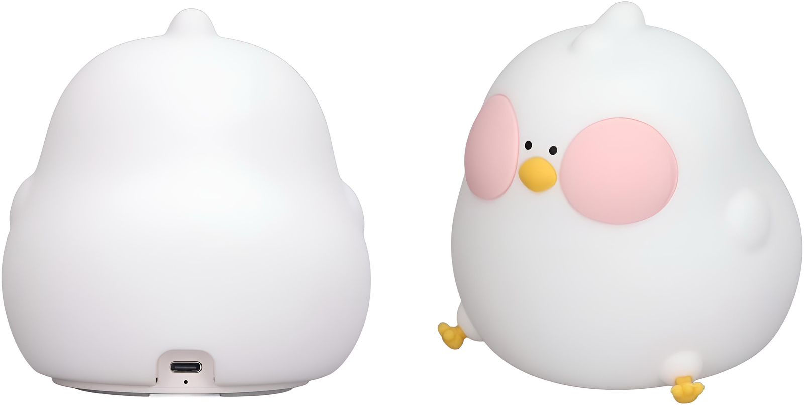 Luminária Infantil Abajur LED Siliconado Galinha