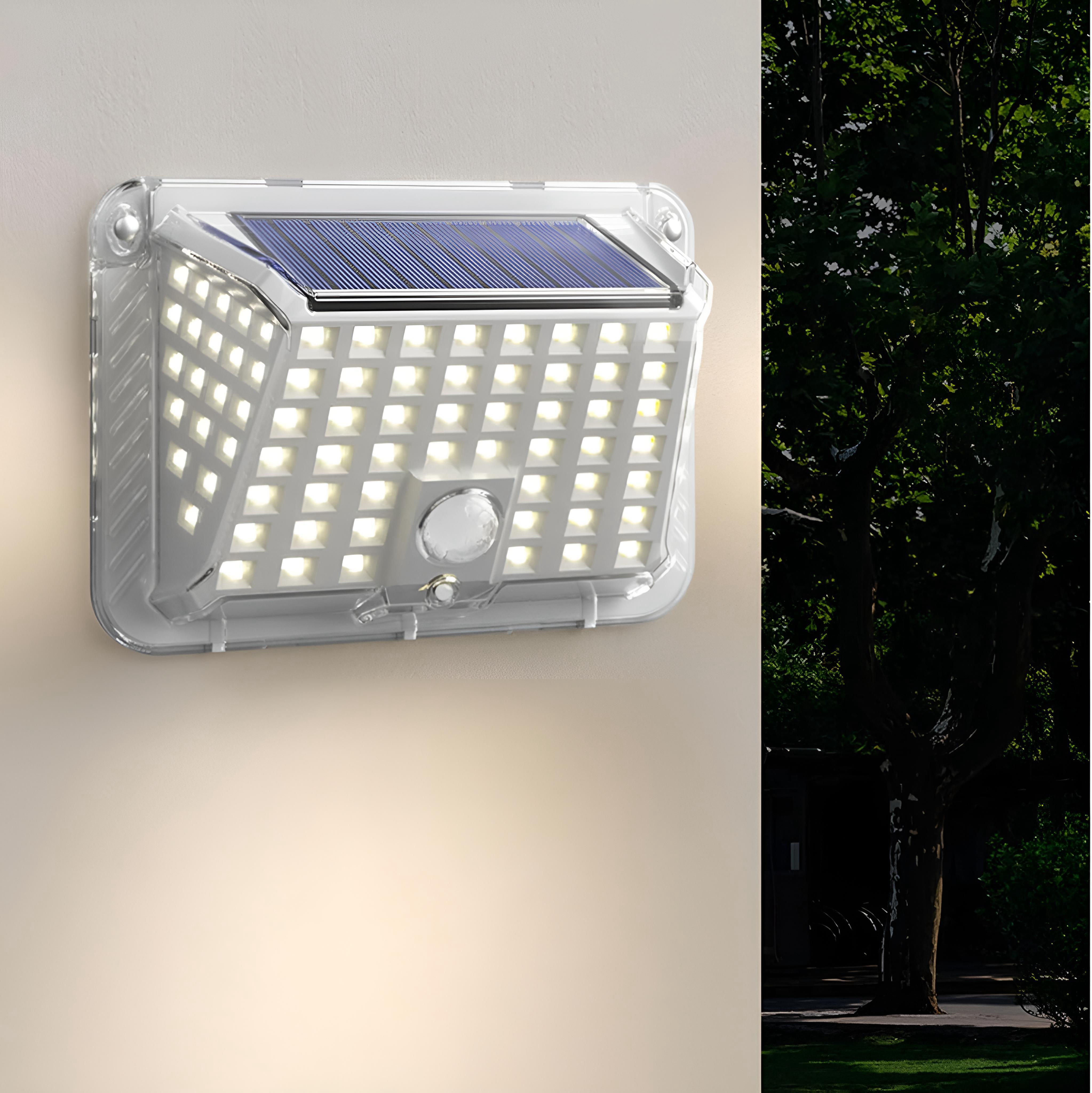 Luminária De Parede Energia Solar Sensor De Presença Inova