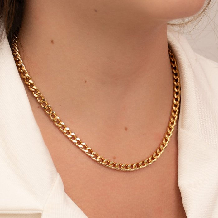 GARGANTILHA GRUMET 5MM ELOS GROSOS