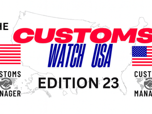 The Customs Watch USA: Edition 23