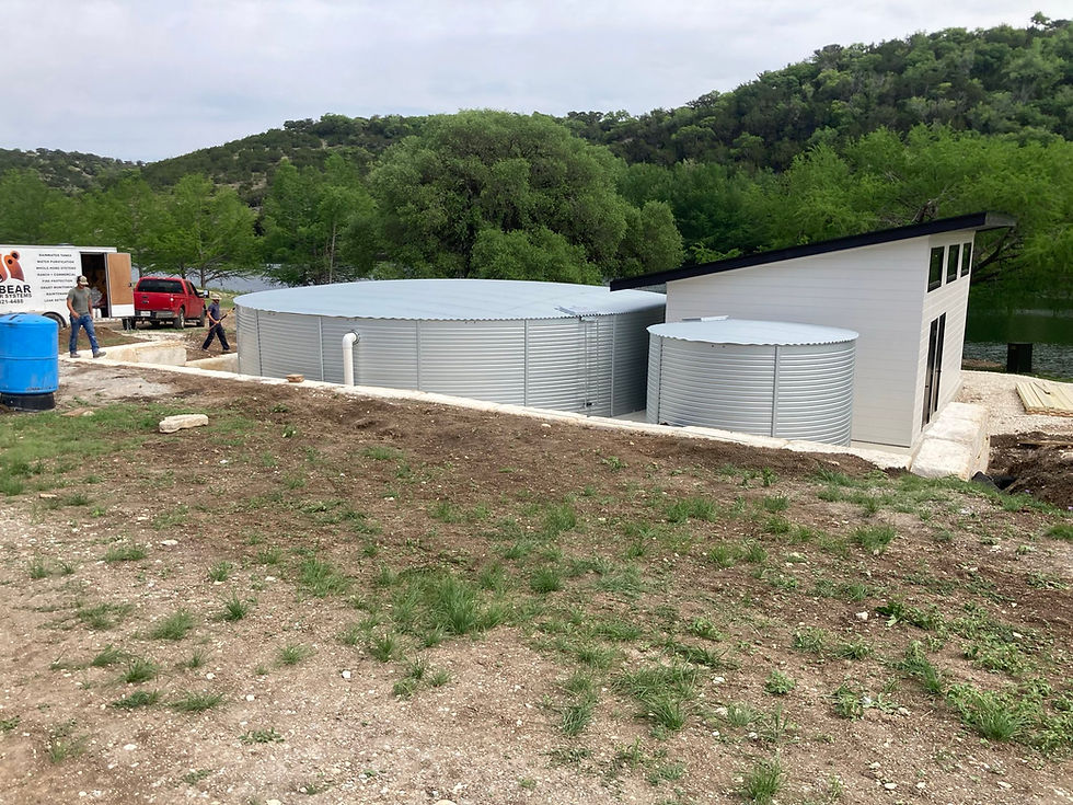 Matching Rainwater and Well Storage Tanks