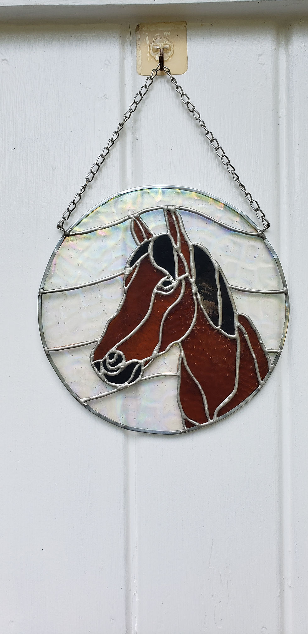 Thumbnail: Curious Horse | Lead-Free Stained Glass Artwork